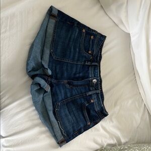 American Eagle Low-Rise Dark Wash Denim Shorts